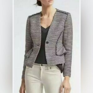 Banana Republic Black and White Blazer